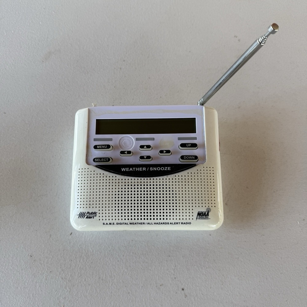 Midland WR-100 S.A.M.E Digital Weather /All Hazards Alert Radio Tested Works